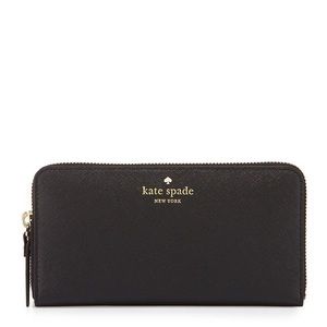 Kate Spade, black leather wallet